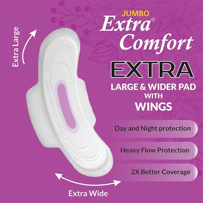 Jumbo Extra Comfort Maxi (sanitary pads) XXXL (320mm) (Pack of 1)