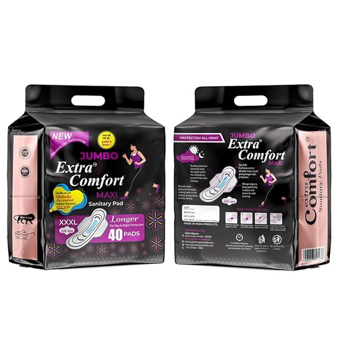Jumbo Extra Comfort Maxi (sanitary pads) XXXL (320mm) (Pack of 1)