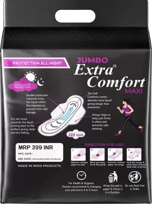 Jumbo Extra Comfort Maxi (sanitary pads) XXXL (320mm) (Pack of 1)